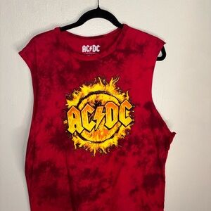 AC/DC Fiery Red Graphic Tank